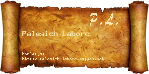 Palesich Laborc névjegykártya